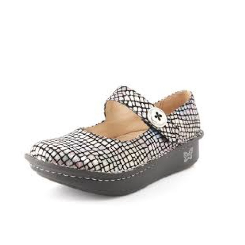 Alegria Paloma Pastel Stone Mary Jane Comfort Shoe Sz 40